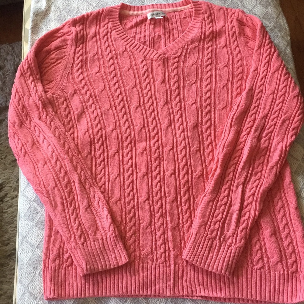 Croft&Barrow textured sweater. Salmon. Size M.